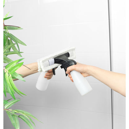 Beldray Cordless Window Vacuum plus Rechargeable with Spray Bottle & Wipe Pad