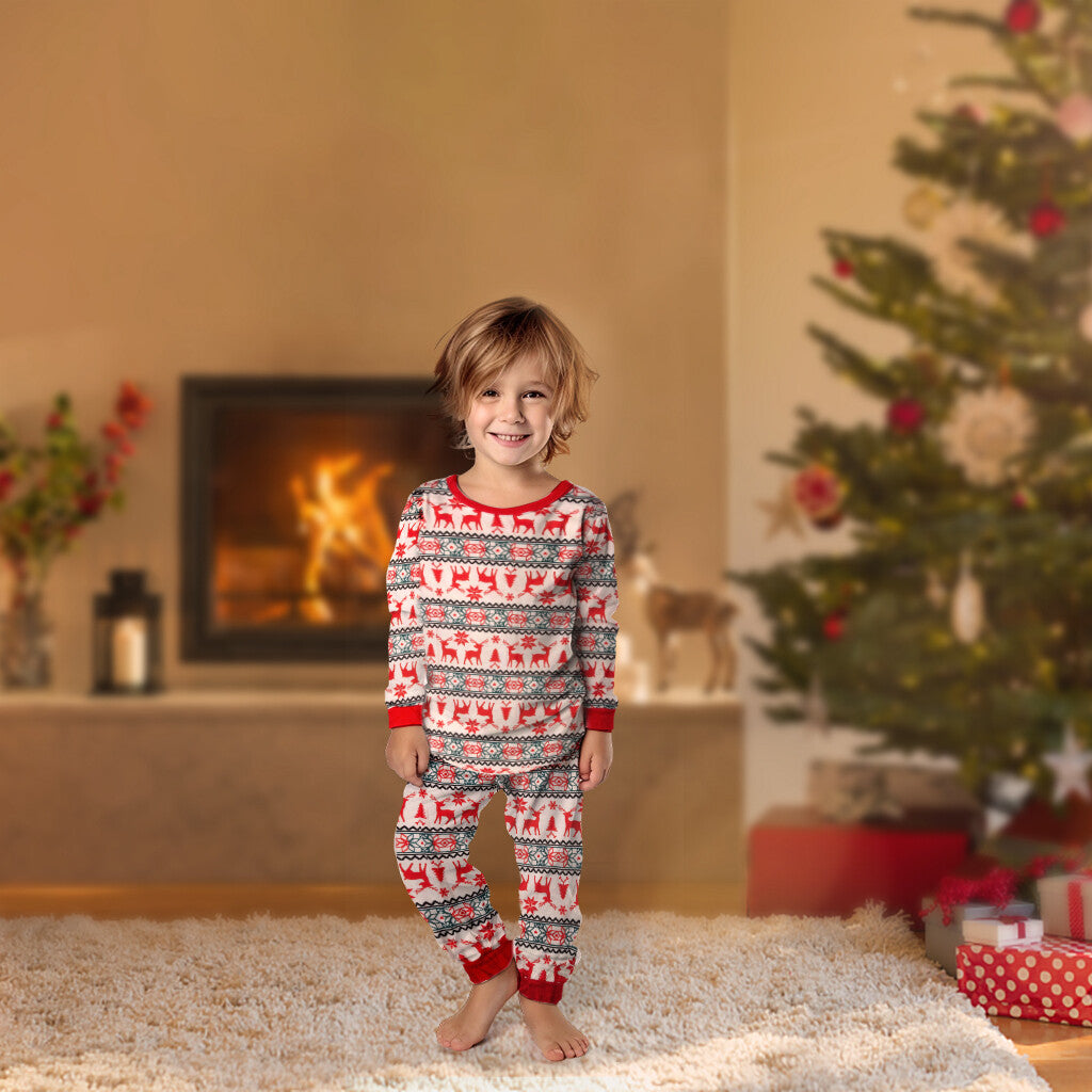UK Family Matching Christmas Pyjamas Adult Kids Xmas Nightwear Pajamas Sleepwear