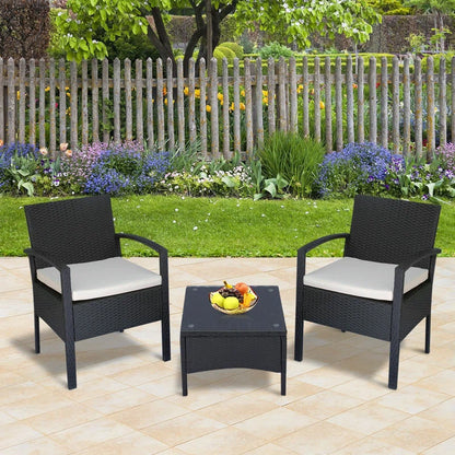 Rossford 2 Seater Rattan Conversation Set