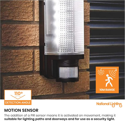 Motion Outdoor Lights Mains Powered - PIR Lights Outdoor - Bulkhead Wall Lights