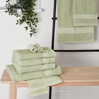 Luxury Soft 10 Piece 100% Cotton Towel Bale Set Face Hand Bath Bathroom Towels