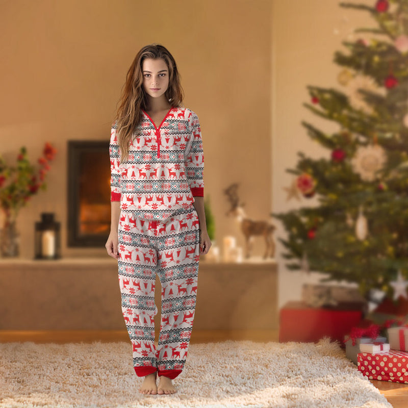 UK Family Matching Christmas Pyjamas Adult Kids Xmas Nightwear Pajamas Sleepwear