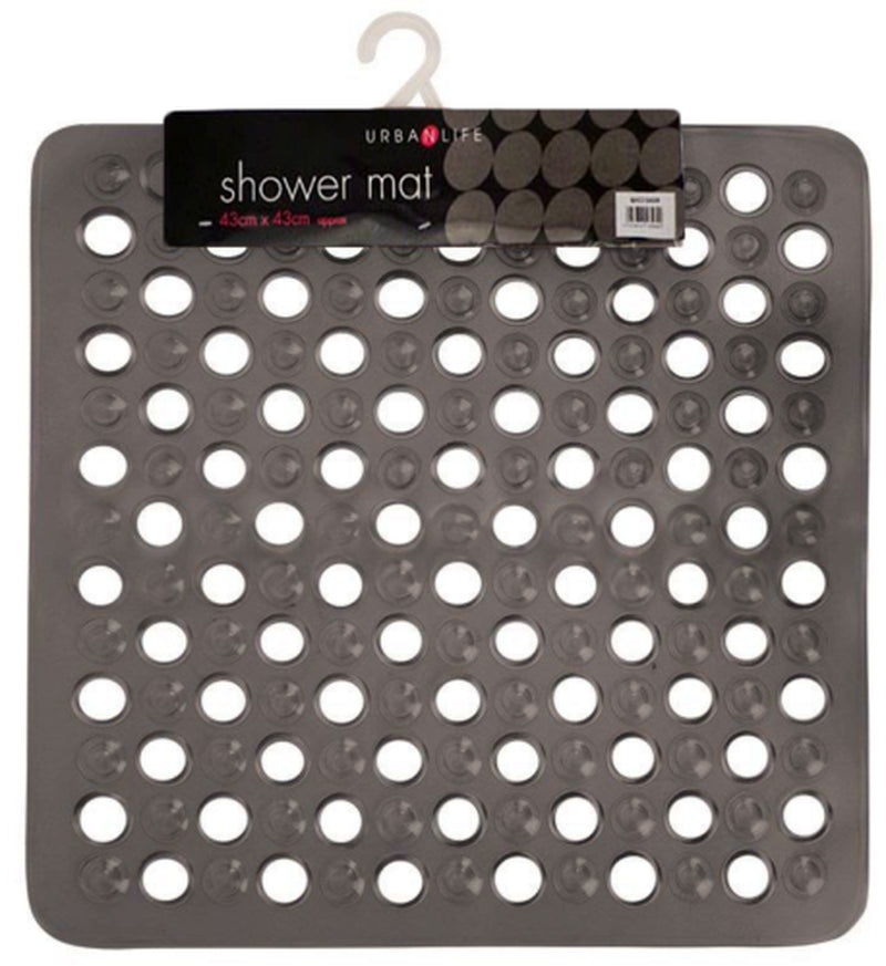 Bath Shower Mat Non Slip PVC Bathroom Rubber anti Slip Suction Square 43 X 43 Cm