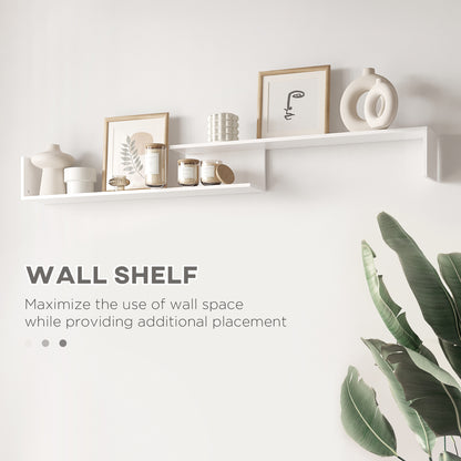 TV Cabinet W/ Wall Shelf and Storage Cabinet for Living Room