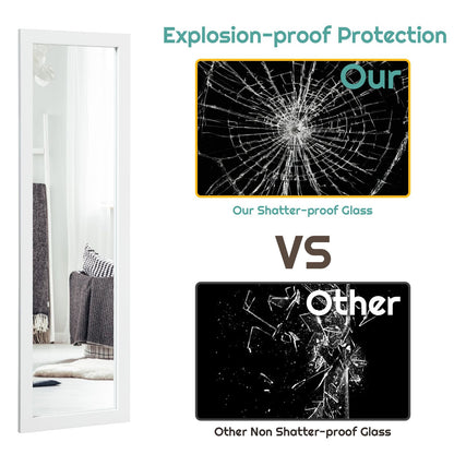 Full Body Mirror Wall Mounted Dressing Mirror for Bedroom