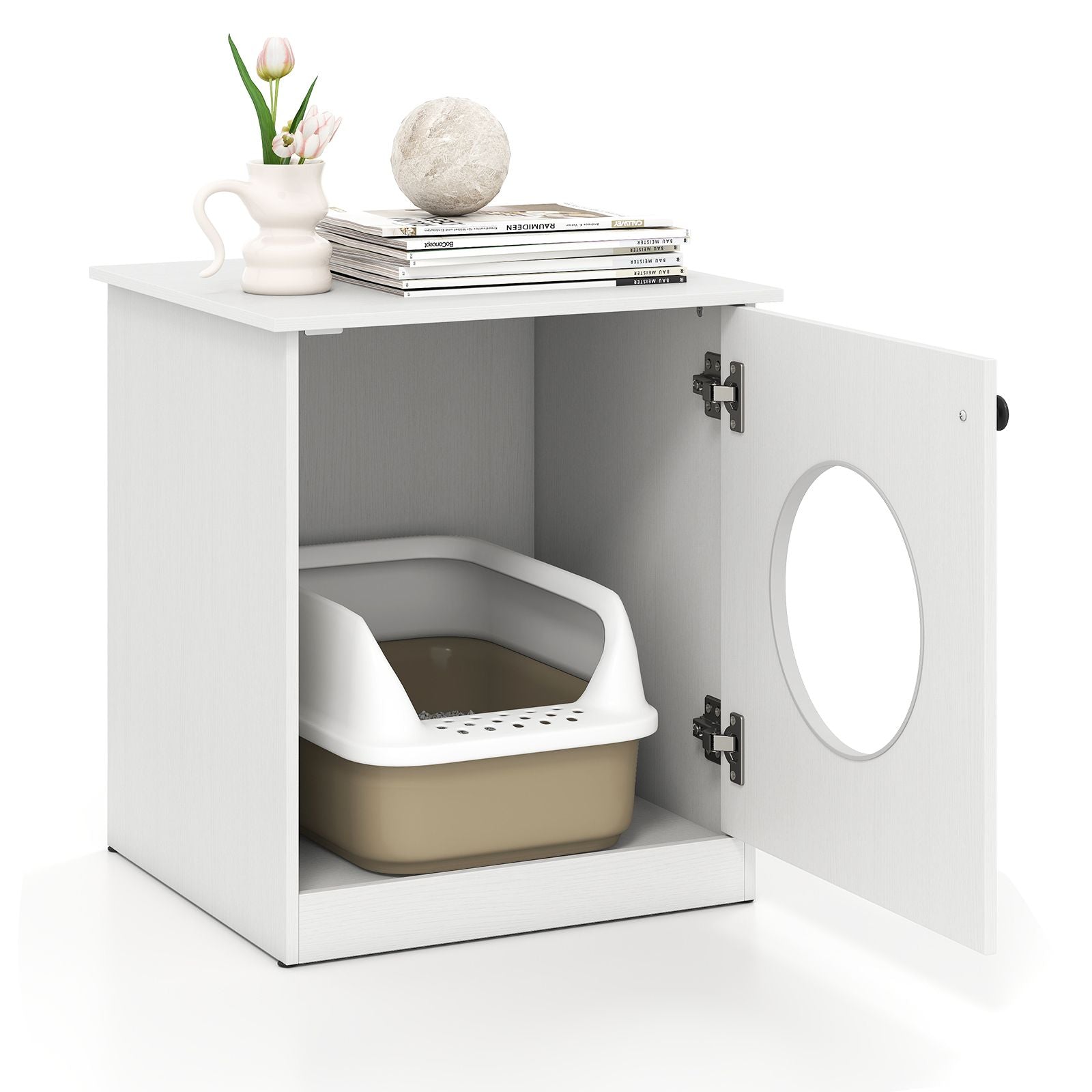 Cat Litter Box Enclosure for Living Room Bedroom