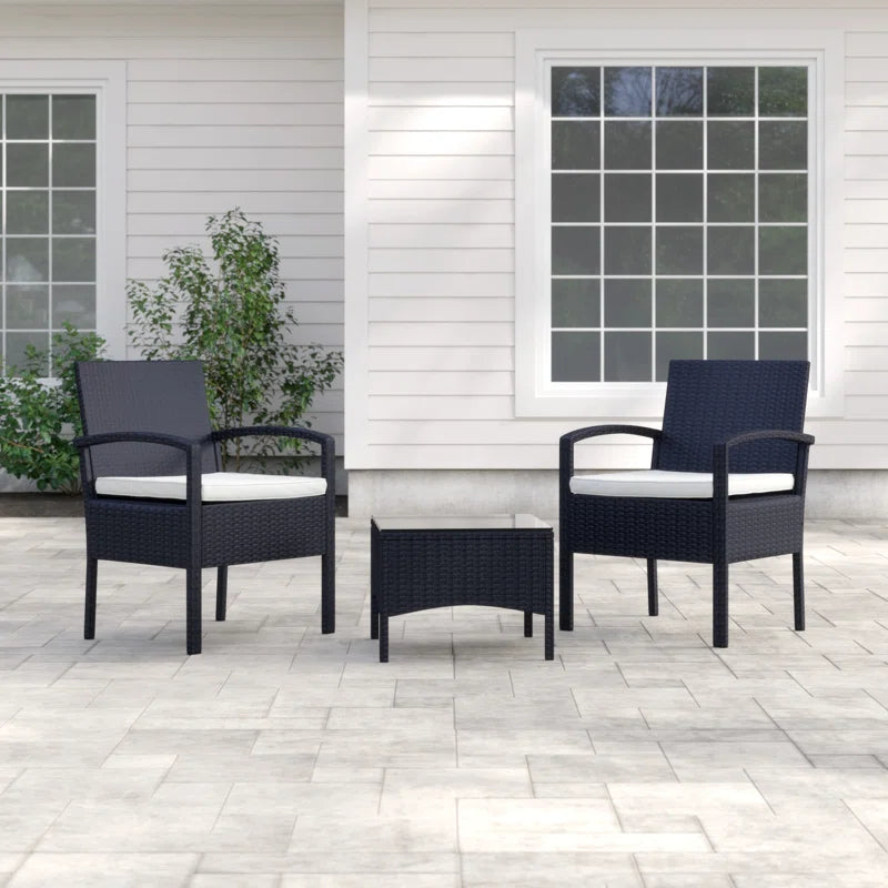Rossford 2 Seater Rattan Conversation Set
