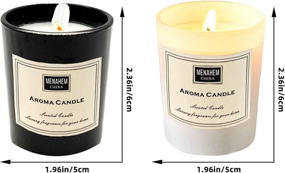 Aromatherapy Candles for Valentine, Christmas, Essential Oil Aromatherapy Candle, Long Burning Soy Candle, Scented Candles with Gift Box for Sleep Massage Spa, Gift & Home Supplys