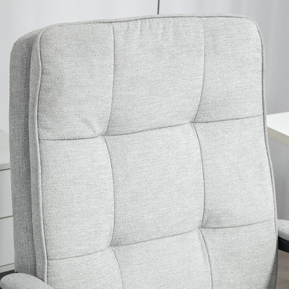 Office Chair with Dual-Layer Padding, Fabric Computer Desk Chair for Home Office
