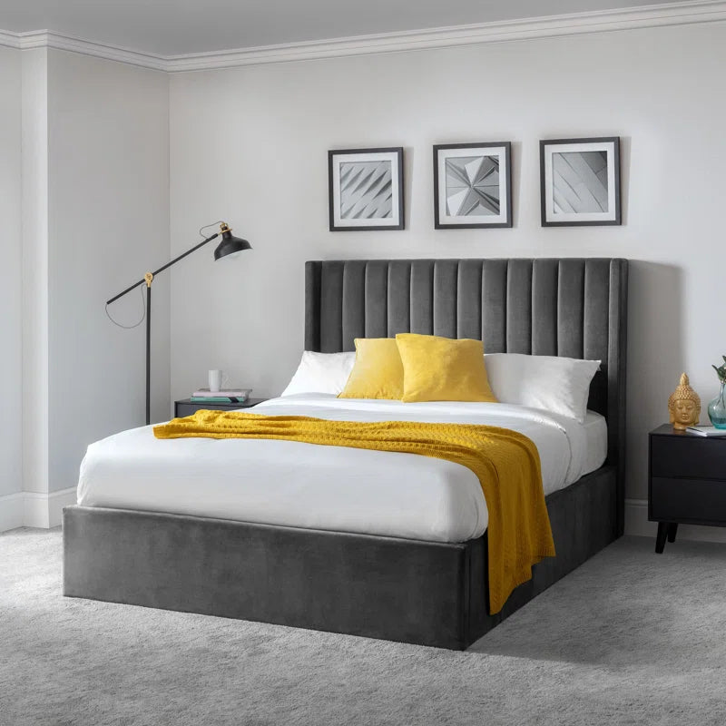 Bozrah Upholstered Ottoman Bed with Mattress