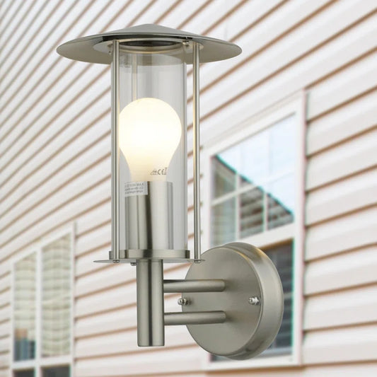 Needham Stainless Steel Outdoor Wall Lantern