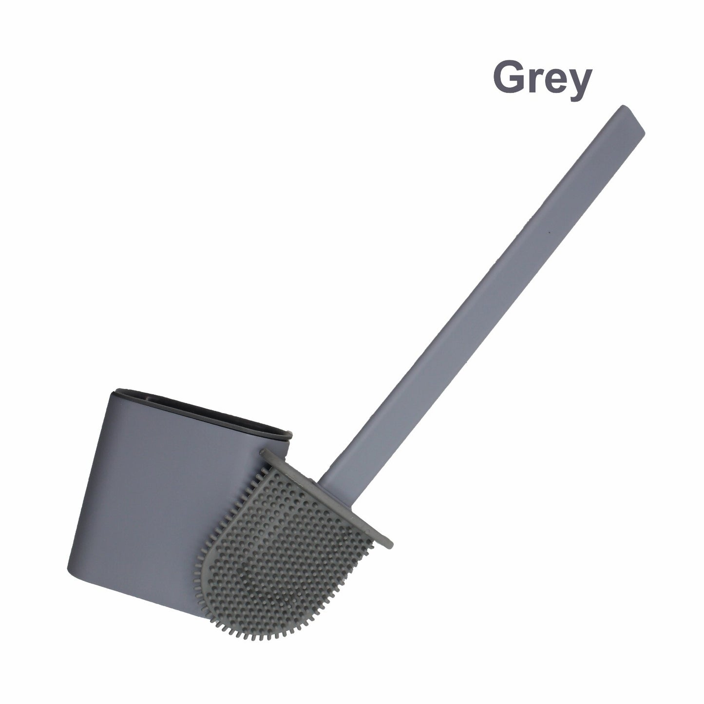 Toilet Brush & Toilet Brush Holdersilicone Soft TPR Cleaning Brush Full Set 2PK