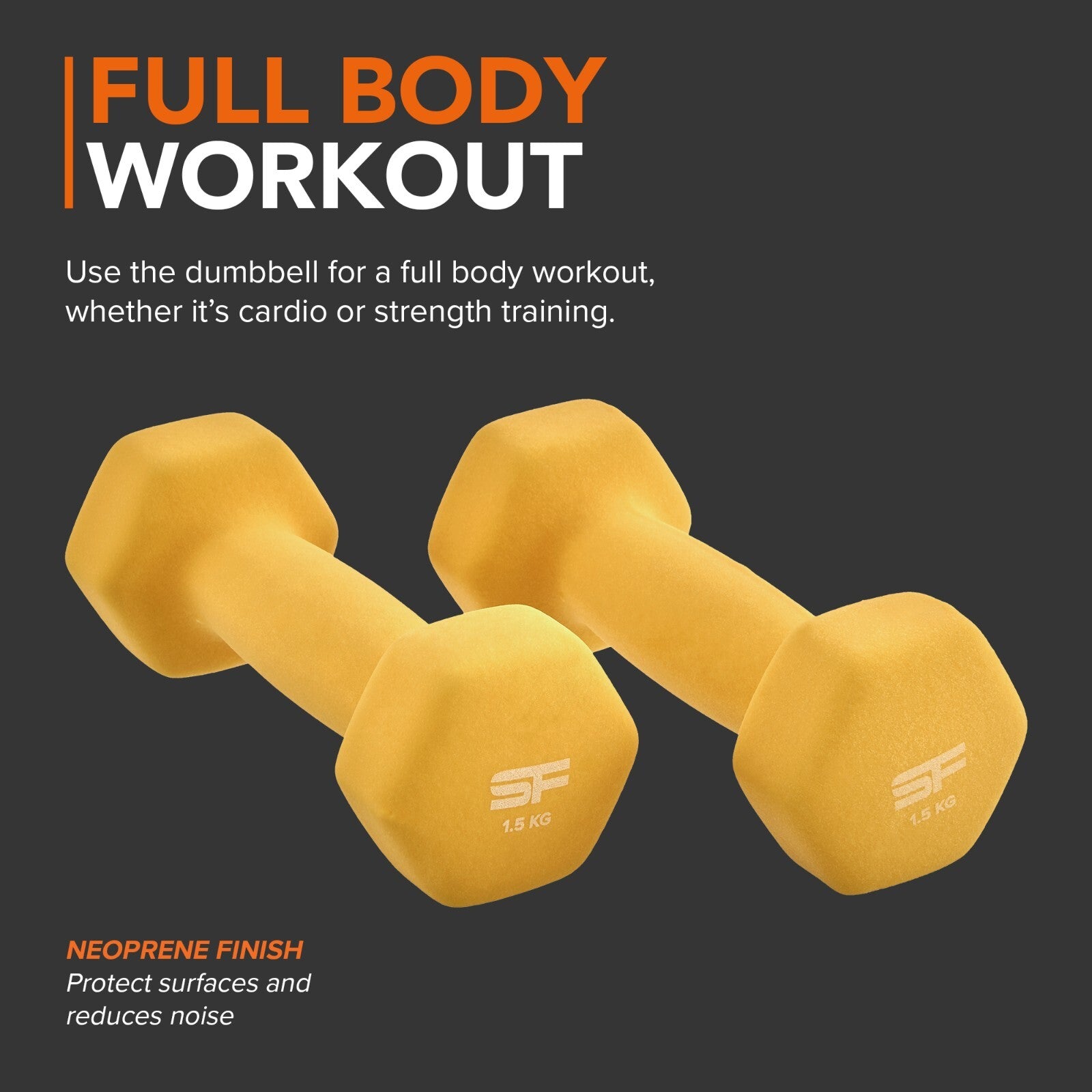 NEOPRENE HAND DUMBBELLS WEIGHTS HOME TRAINING GYM FITNESS AEROBIC EXERCISE IRON