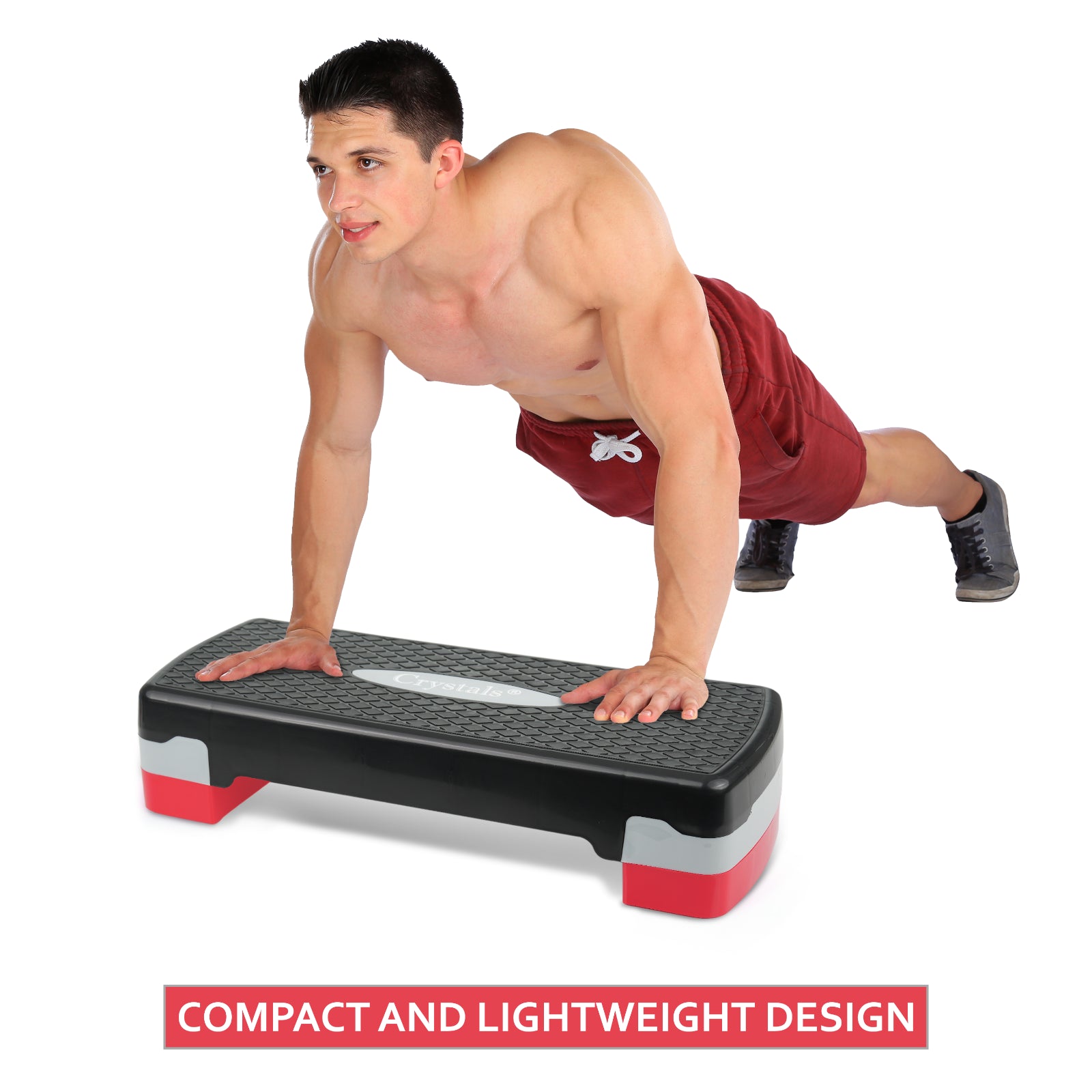 Aerobic Stepper Yoga Step Board Gym Fitness Exercise Cardio Adjustable Blocks