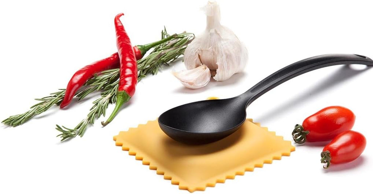 Ravioli-Shaped Spoon Rest | Spoon Rest for Kitchen Counter | Cool Kitchen Gadgets & Cute Kitchen Accessories | from a Collection of Different Pasta-Shaped Unique Kitchen Gadgets