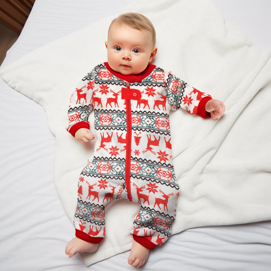 UK Family Matching Christmas Pyjamas Adult Kids Xmas Nightwear Pajamas Sleepwear