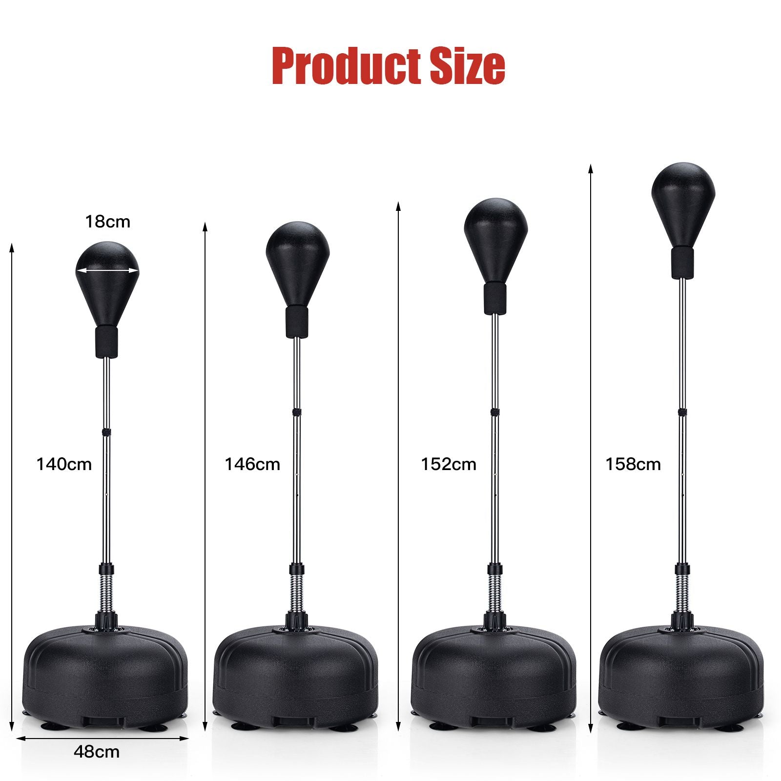 Punching Bag with Stand and Gloves