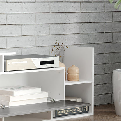 TV Cabinet W/ Wall Shelf and Storage Cabinet for Living Room