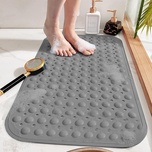 Extra Large Non Slip Bath Mat Bathtub Strong Suction Anti-Mold Rubber Shower Mat