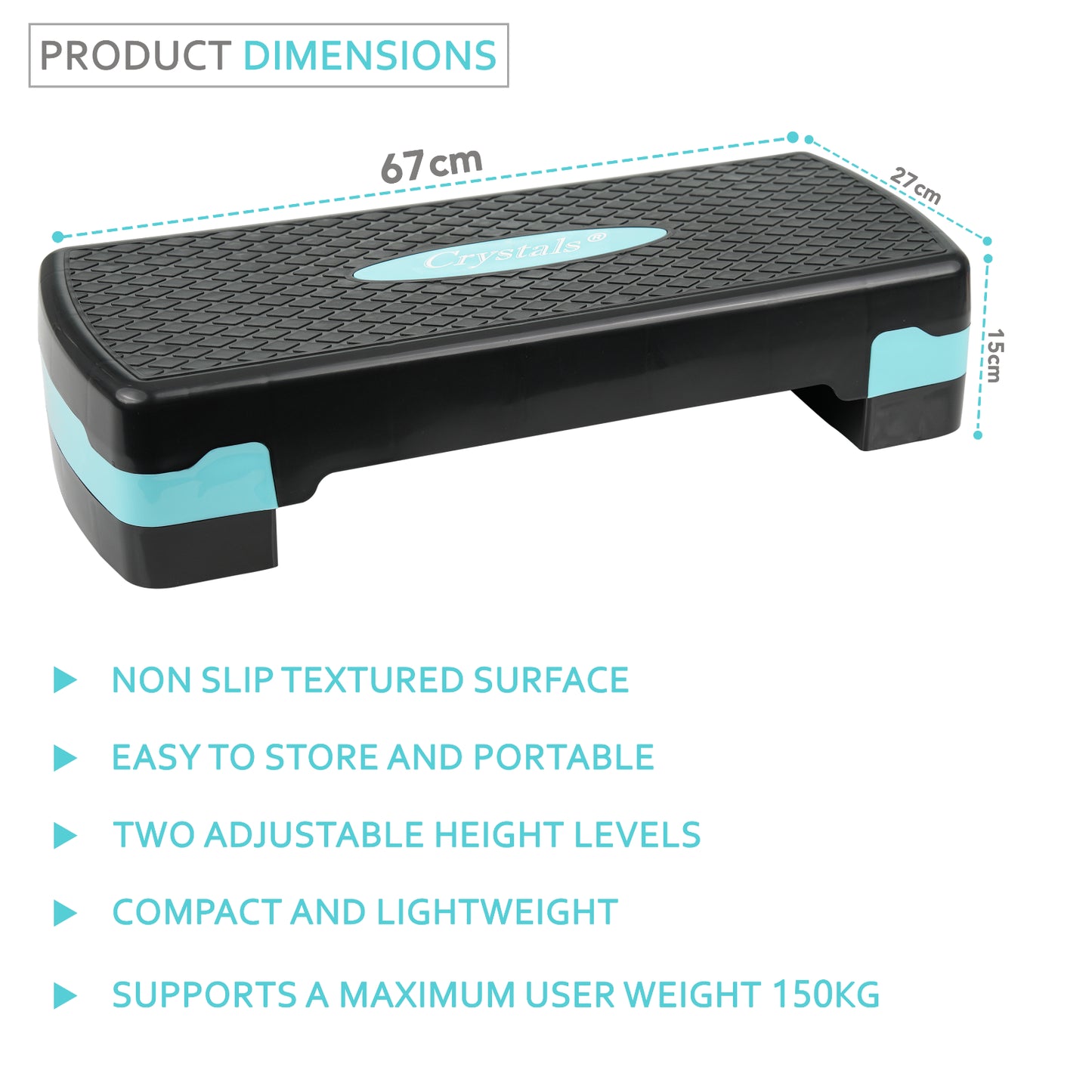 Aerobic Stepper Yoga Step Board Gym Fitness Exercise Cardio Adjustable Blocks