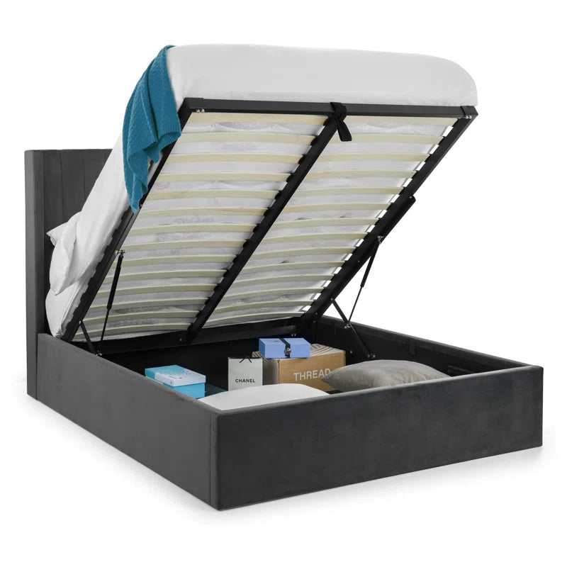 Bozrah Upholstered Ottoman Bed with Mattress