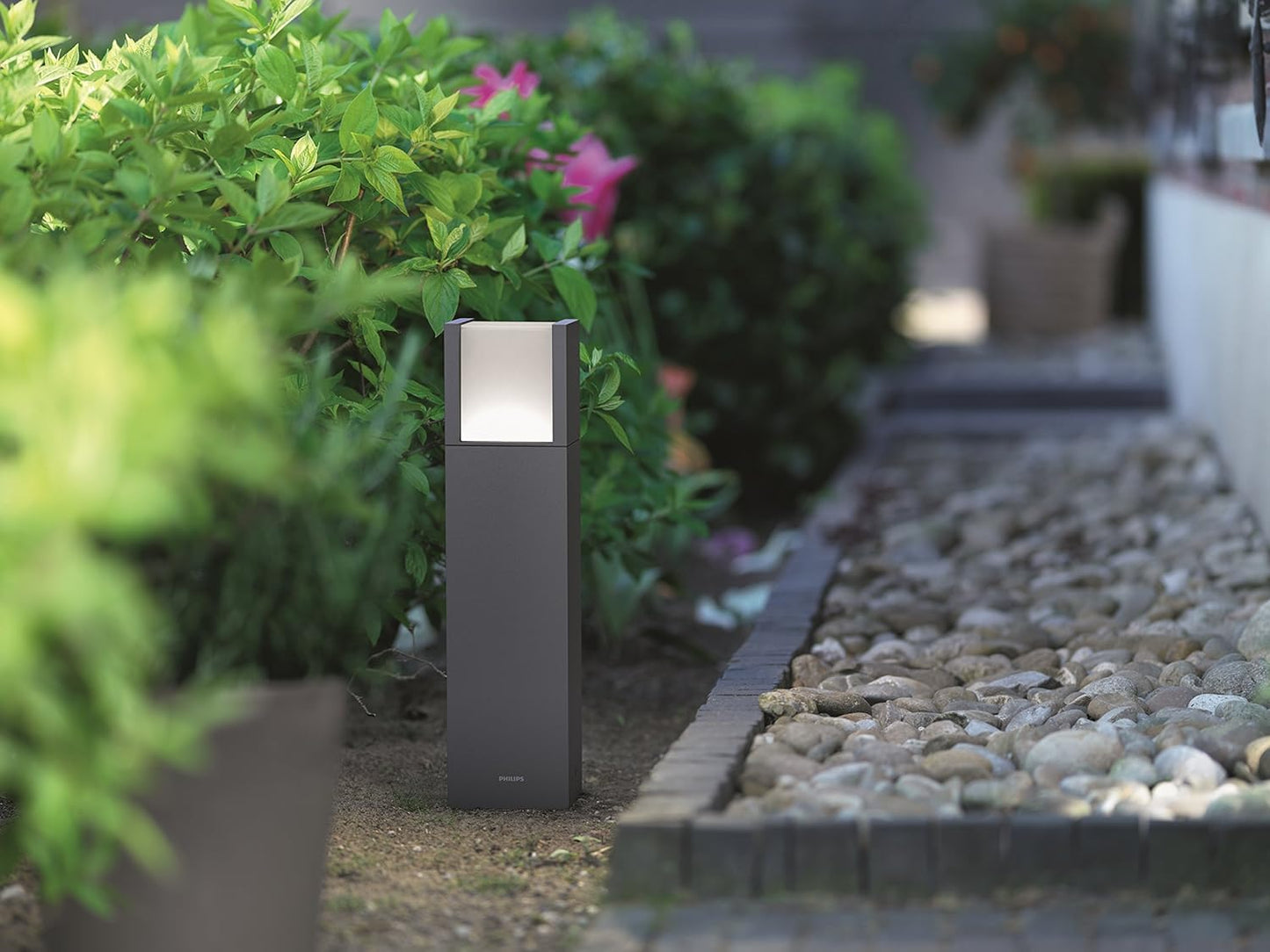 Philips LED Arbour Outdoor Pedestal Light [Anthracite - Cool White] for Outdoor