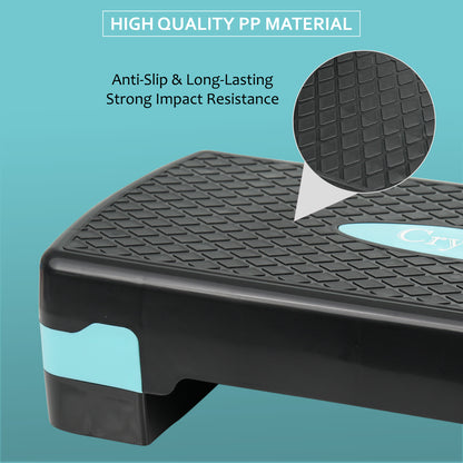 Aerobic Stepper Yoga Step Board Gym Fitness Exercise Cardio Adjustable Blocks
