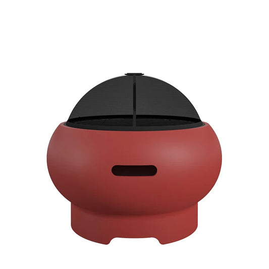 Smokeless Outdoor Fire Pit with Lid