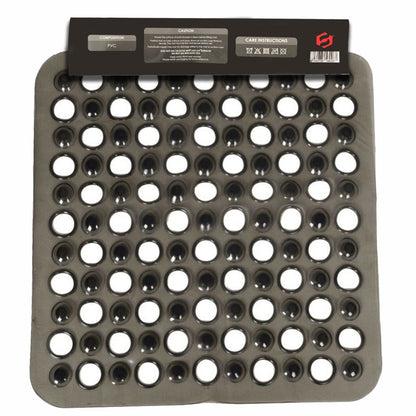 Bath Shower Mat Non Slip PVC Bathroom Rubber anti Slip Suction Square 43 X 43 Cm