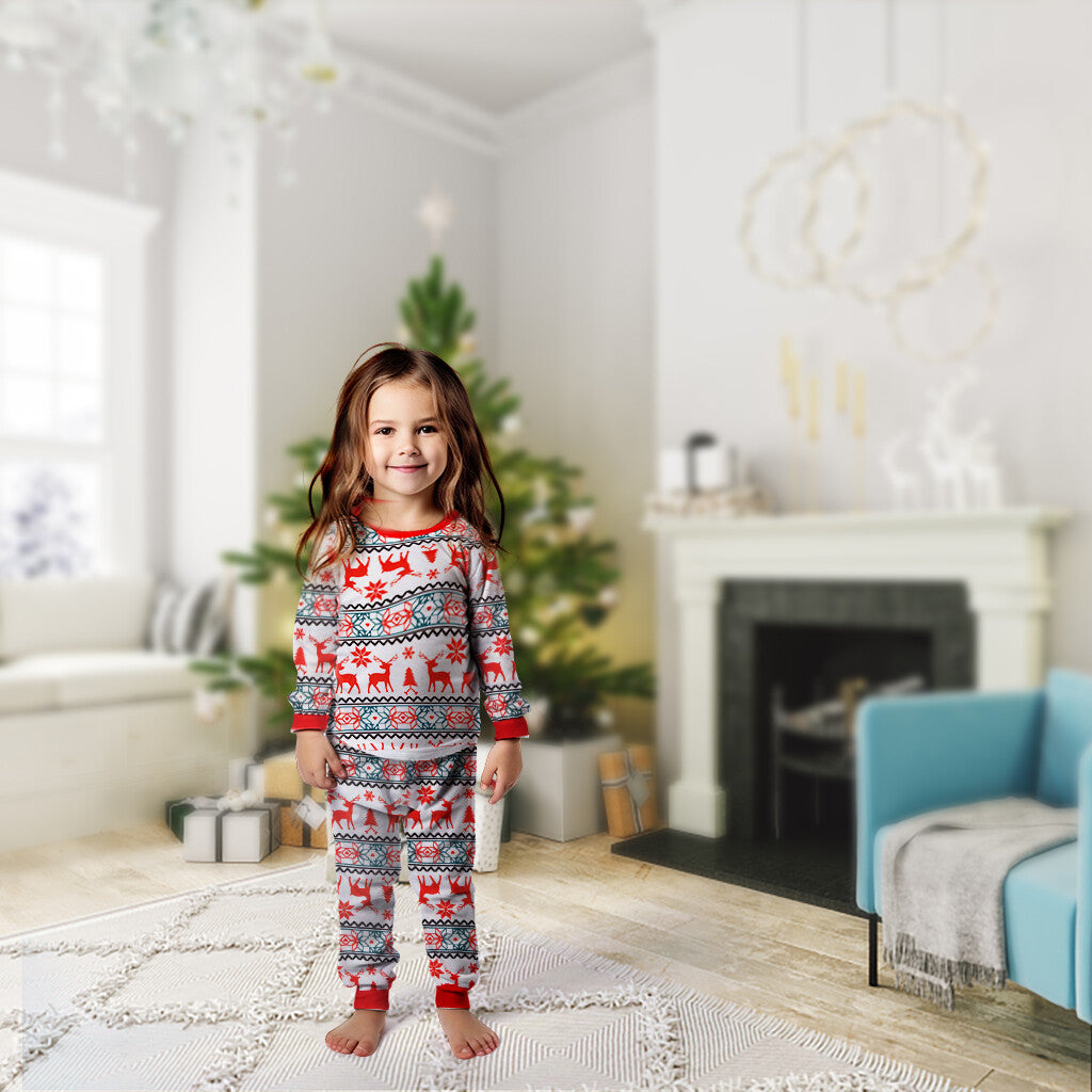 UK Family Matching Christmas Pyjamas Adult Kids Xmas Nightwear Pajamas Sleepwear