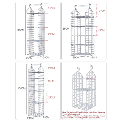 ClosetMax™ Foldable Hanging Organizer – Multi-Tier Space Saver for Pajamas, Coats, Sweaters & More