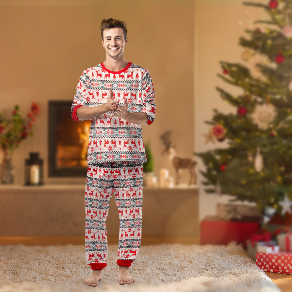 UK Family Matching Christmas Pyjamas Adult Kids Xmas Nightwear Pajamas Sleepwear