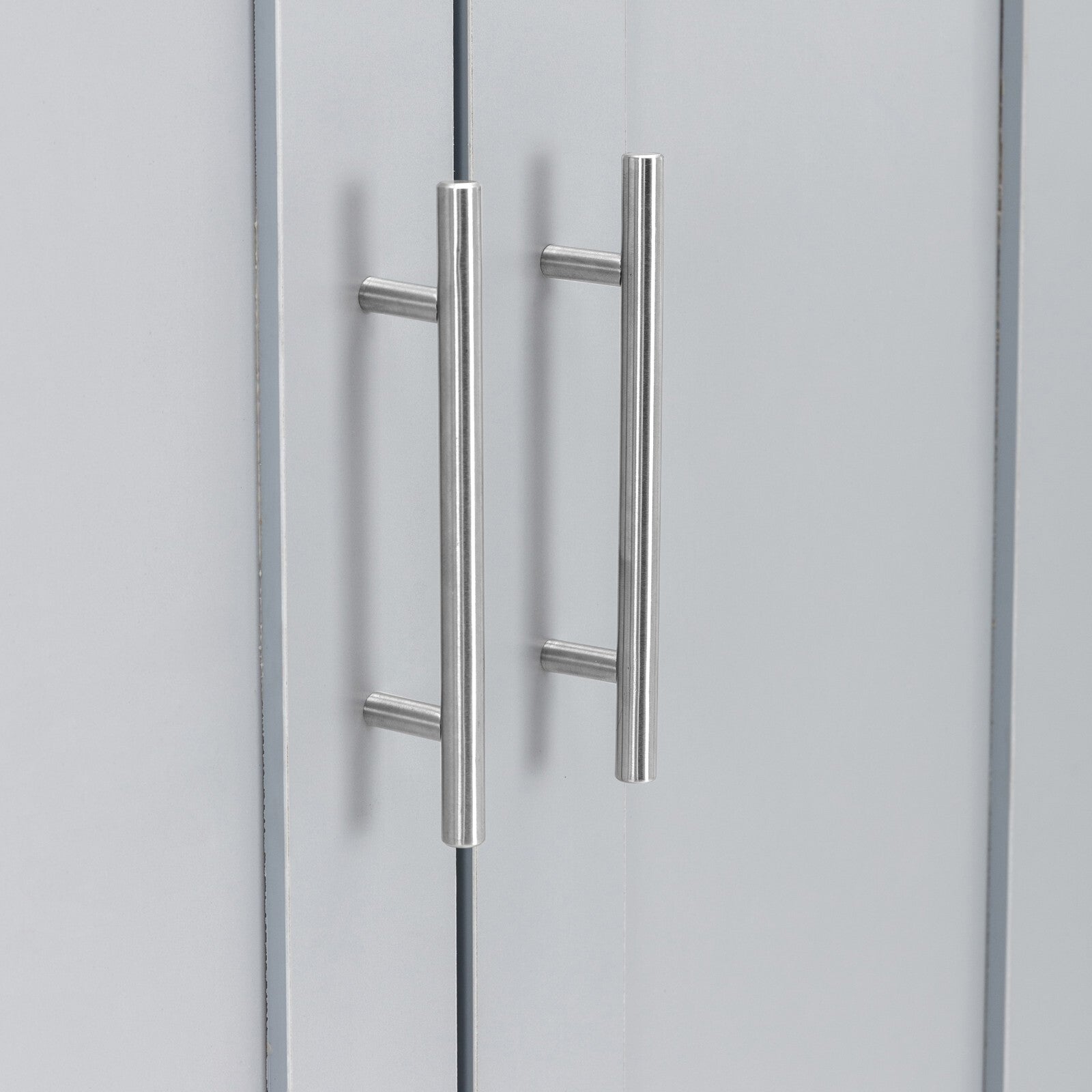 3 Door 2 Drawers Wardrobe with Shelves Storage & Hanging Rail Bedroom Furniture