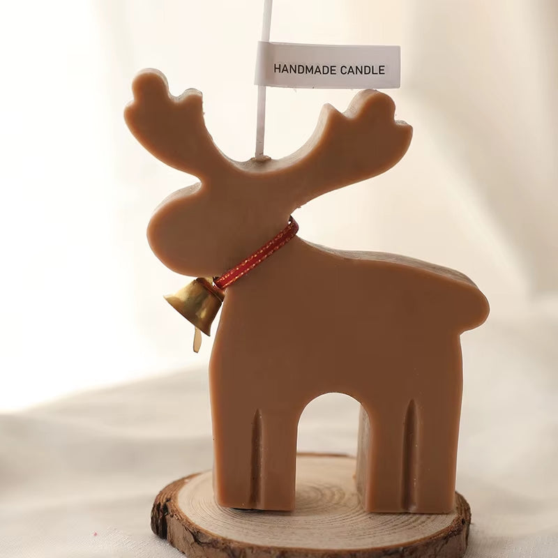 Christmas Candles Scented Deer Candles Home Decoration Merry Christmas Scented Candles Giving Festival Gift for Home New Year