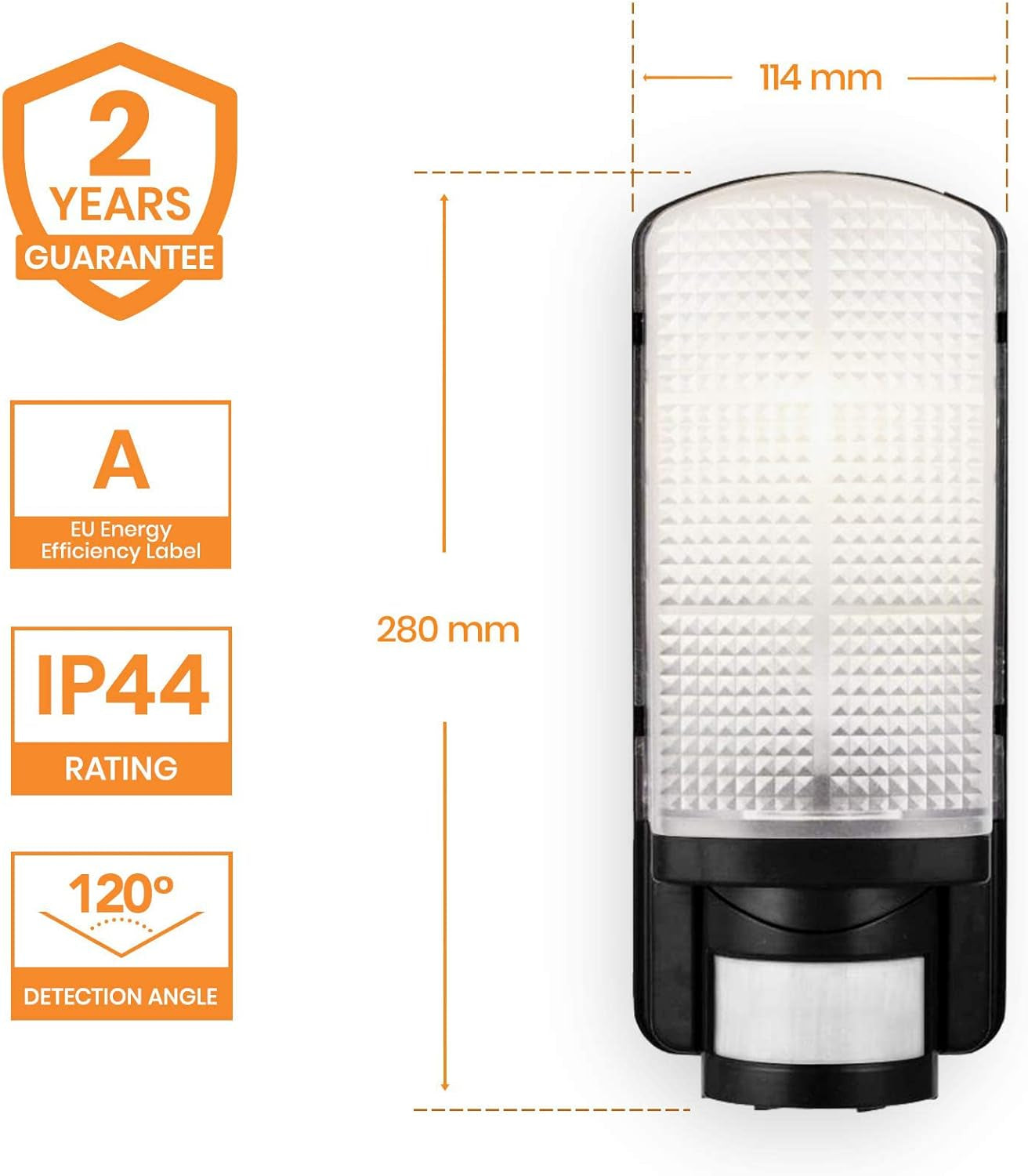 Motion Outdoor Lights Mains Powered - PIR Lights Outdoor - Bulkhead Wall Lights