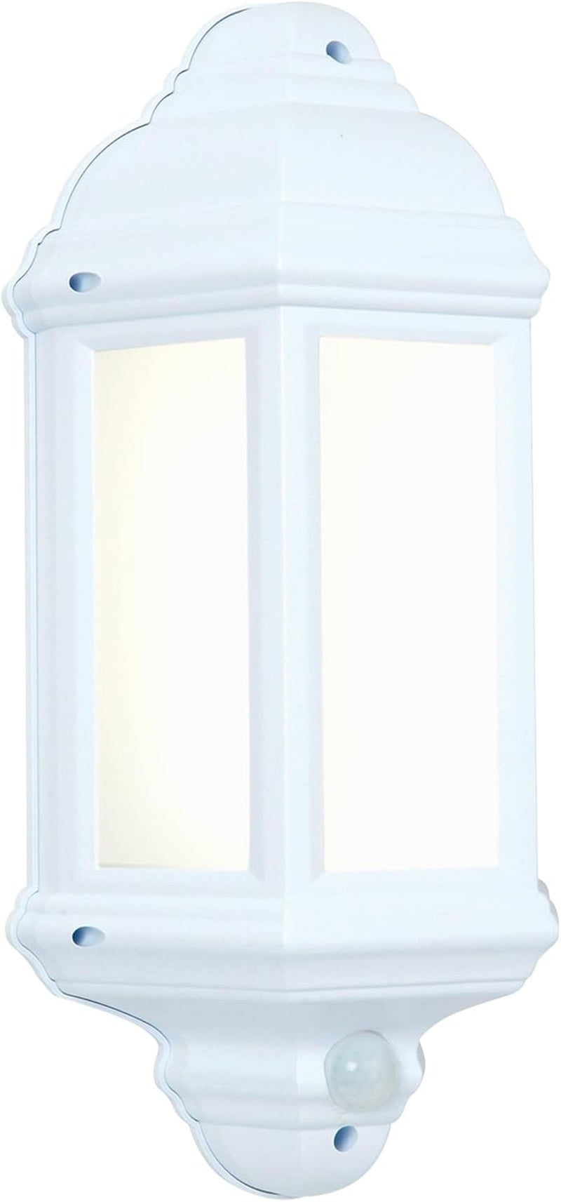 National Lighting HALBURY LED Outdoor 7W Outdoor Garden LED White Half Wall Lant