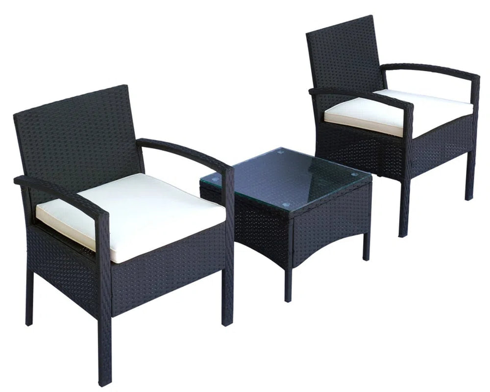 Rossford 2 Seater Rattan Conversation Set