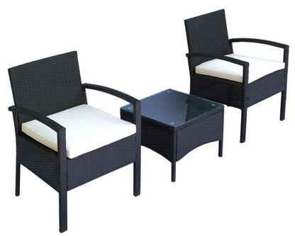 Rossford 2 Seater Rattan Conversation Set