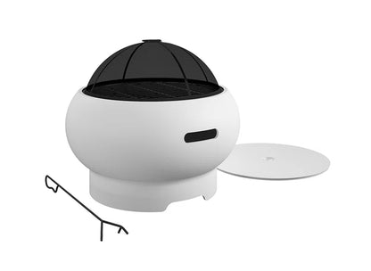 Smokeless Outdoor Fire Pit with Lid
