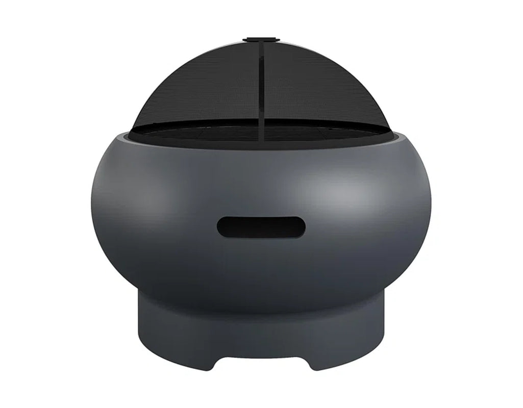 Smokeless Outdoor Fire Pit with Lid