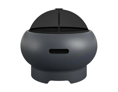 Smokeless Outdoor Fire Pit with Lid
