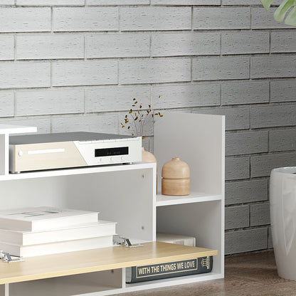 TV Cabinet W/ Wall Shelf and Storage Cabinet for Living Room