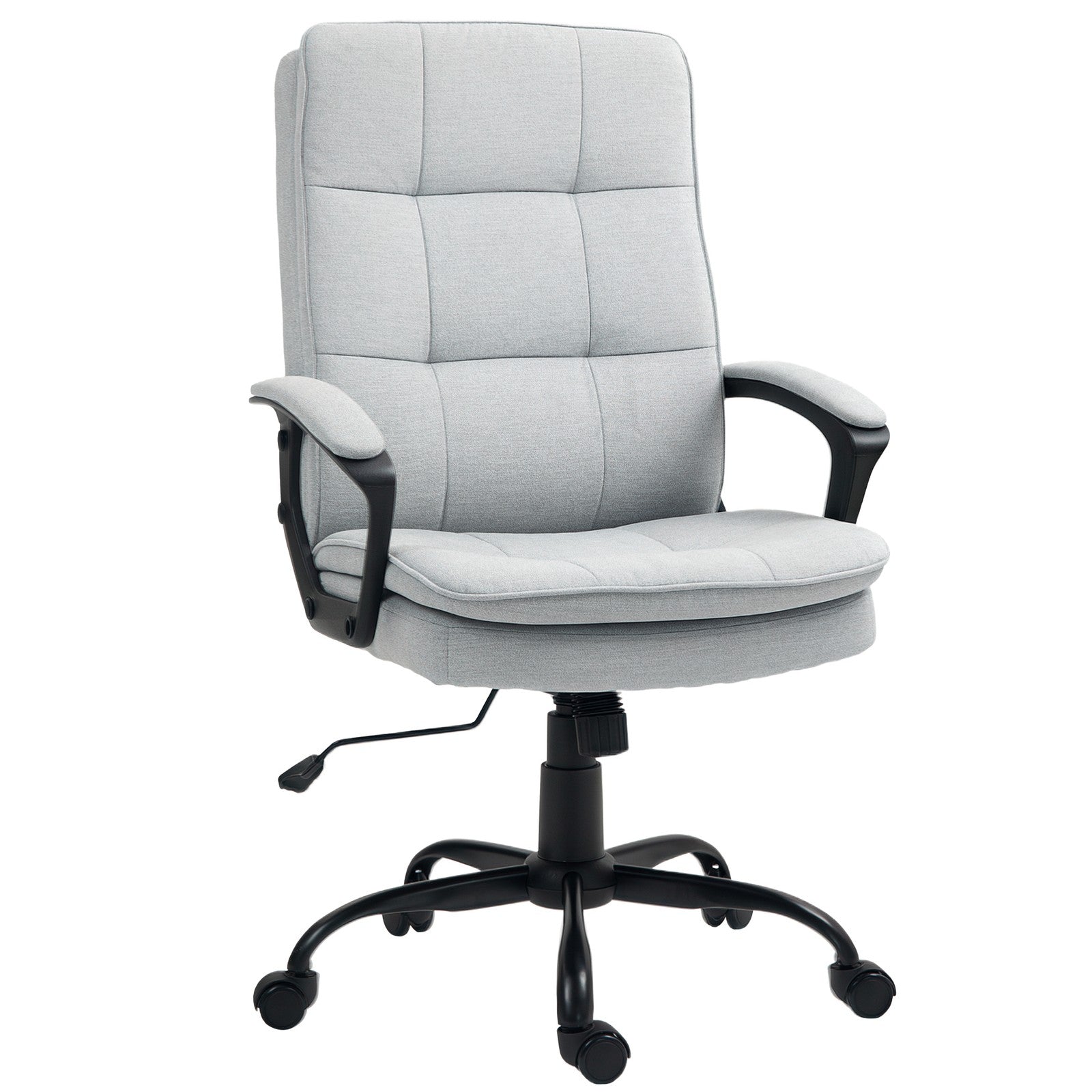 Office Chair with Dual-Layer Padding, Fabric Computer Desk Chair for Home Office