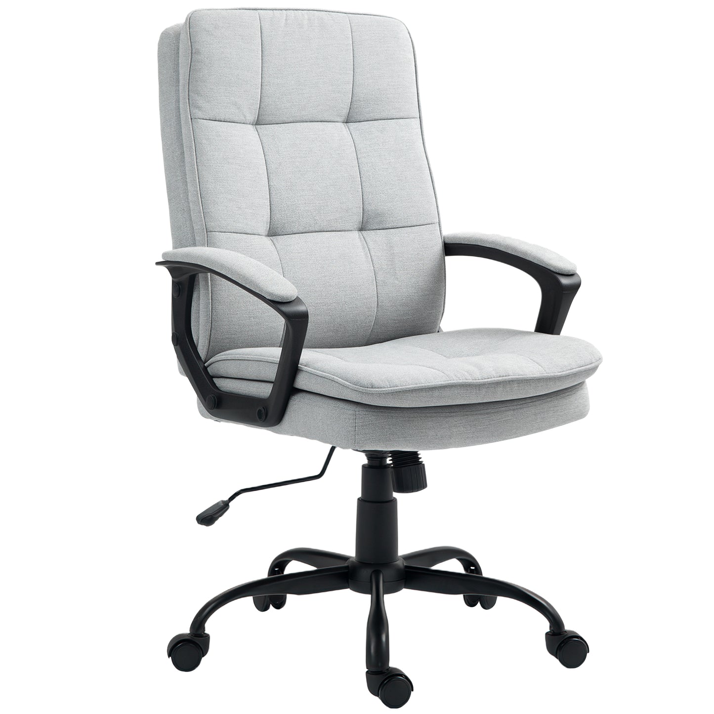 Office Chair with Dual-Layer Padding, Fabric Computer Desk Chair for Home Office
