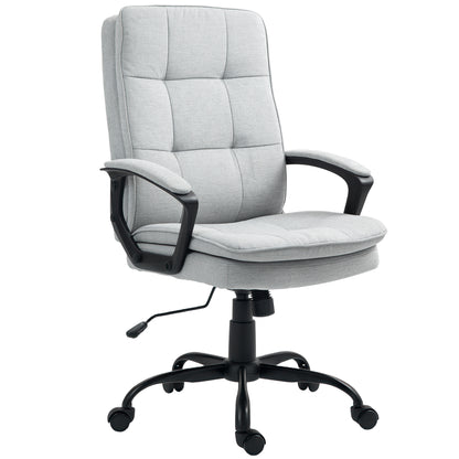 Office Chair with Dual-Layer Padding, Fabric Computer Desk Chair for Home Office