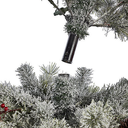 7Ft 6In Forrester Pre-Lit Artificial Christmas Tree with Berries & Pine Cones