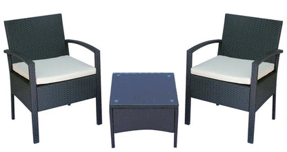 Rossford 2 Seater Rattan Conversation Set