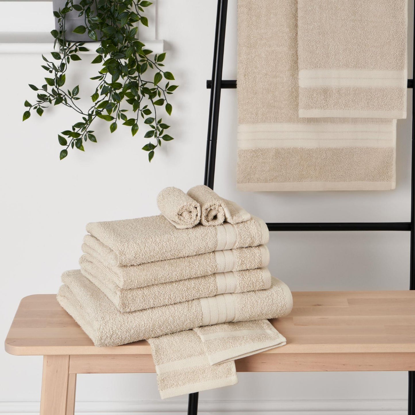 Luxury Soft 10 Piece 100% Cotton Towel Bale Set Face Hand Bath Bathroom Towels