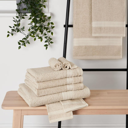 Luxury Soft 10 Piece 100% Cotton Towel Bale Set Face Hand Bath Bathroom Towels