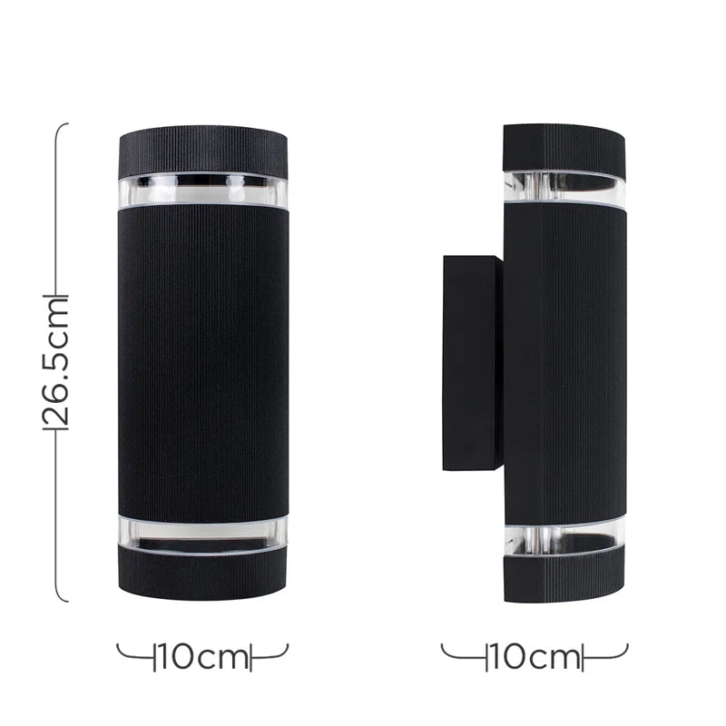 Rosedale Black 2 - Bulb Outdoor Armed Sconce